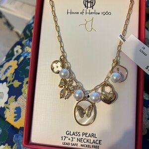 House of Harlow 1960 Gold Charm Necklace